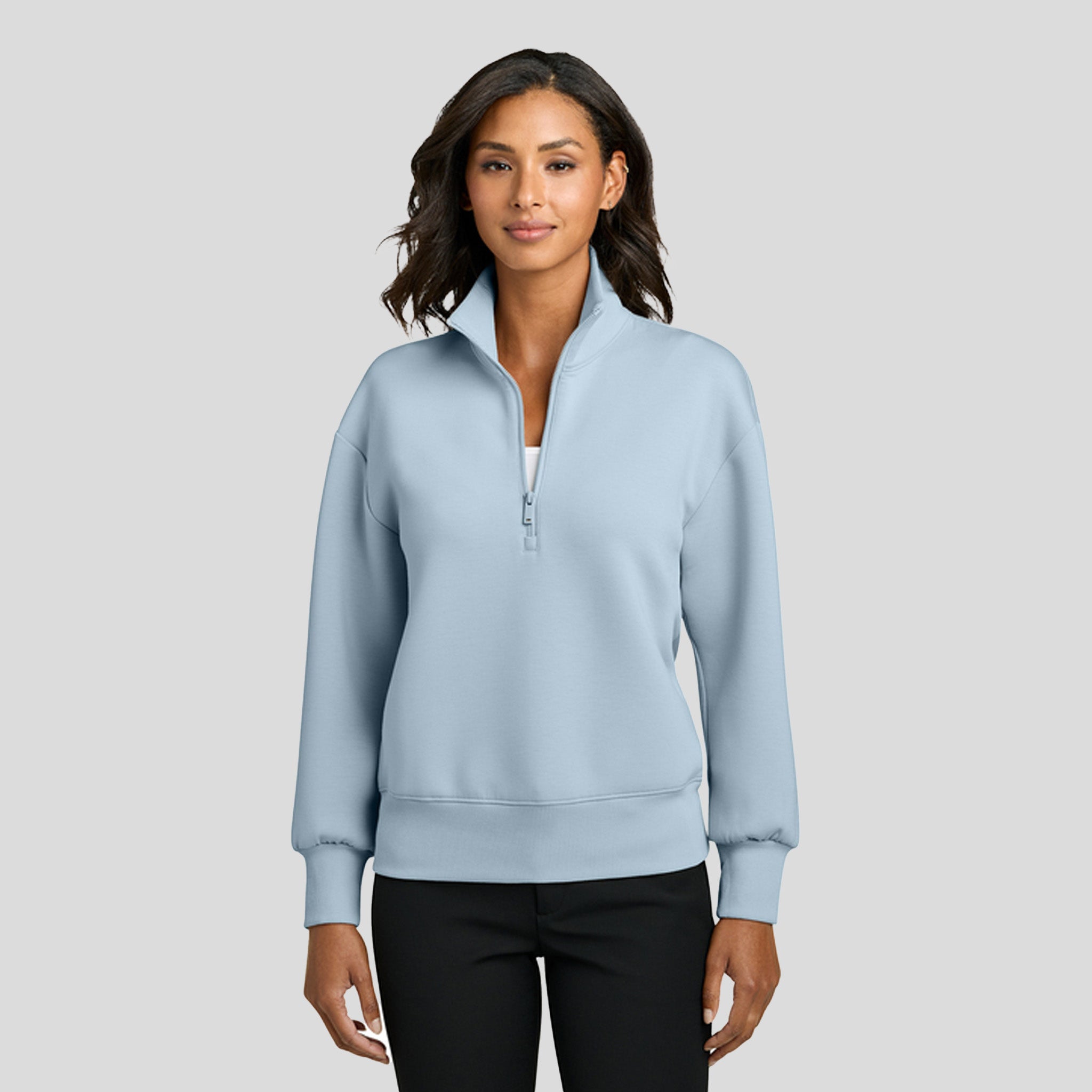 Womenβs Soft Spacer 1/4-Zip | Celestial Blue