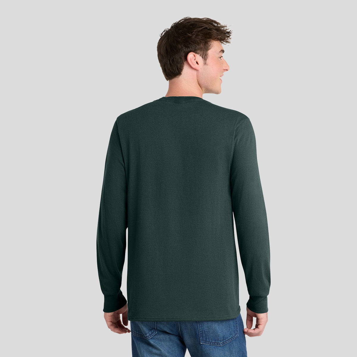 Long Sleeve Core Blend Tee | Dark Green