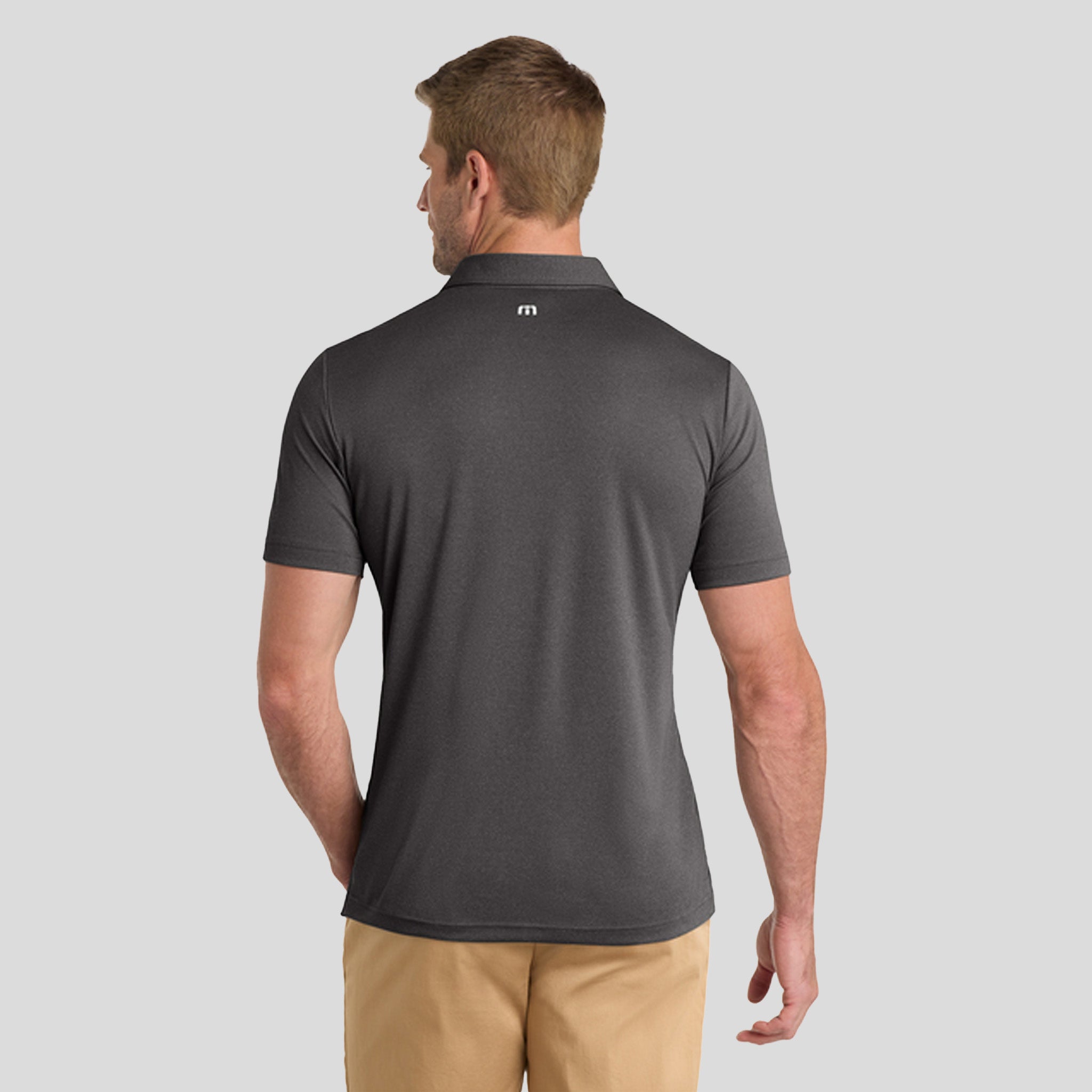 Coto Performance Polo | Quiet Shade Grey/ Black